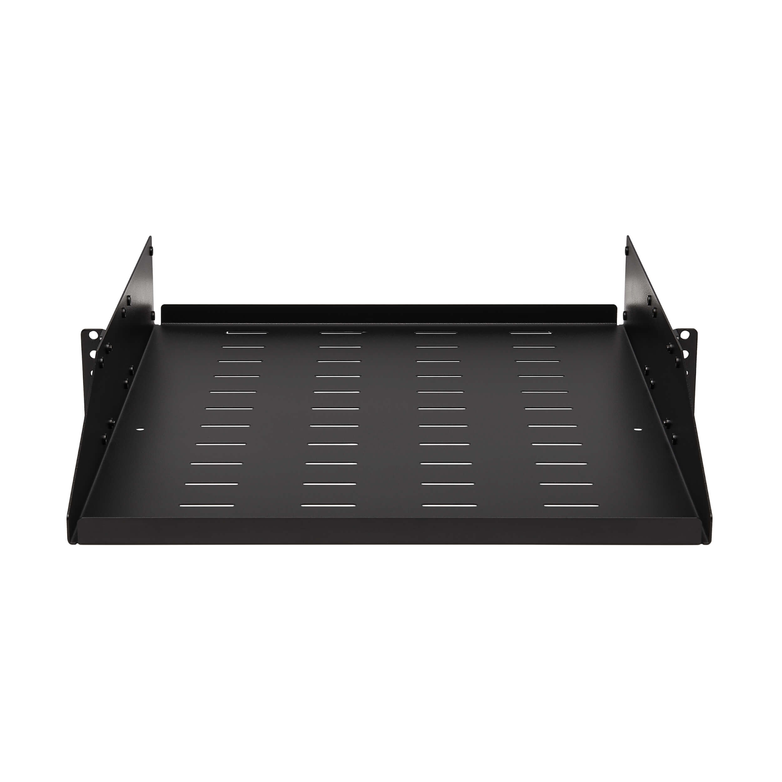 Eaton 2U Universal Mount Vented Steel Rack Shelf, 21.7-Inch, 100lb Capacity