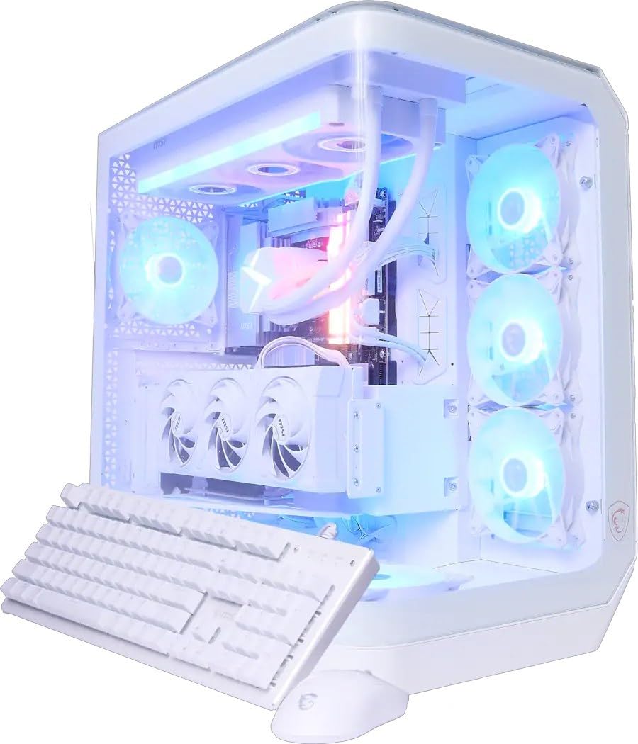MSI VISION (TOWER) GAMING DESKTOP WHITE, AMD R9-9950X3D ,5080 WHITE, DDR5 32GB M