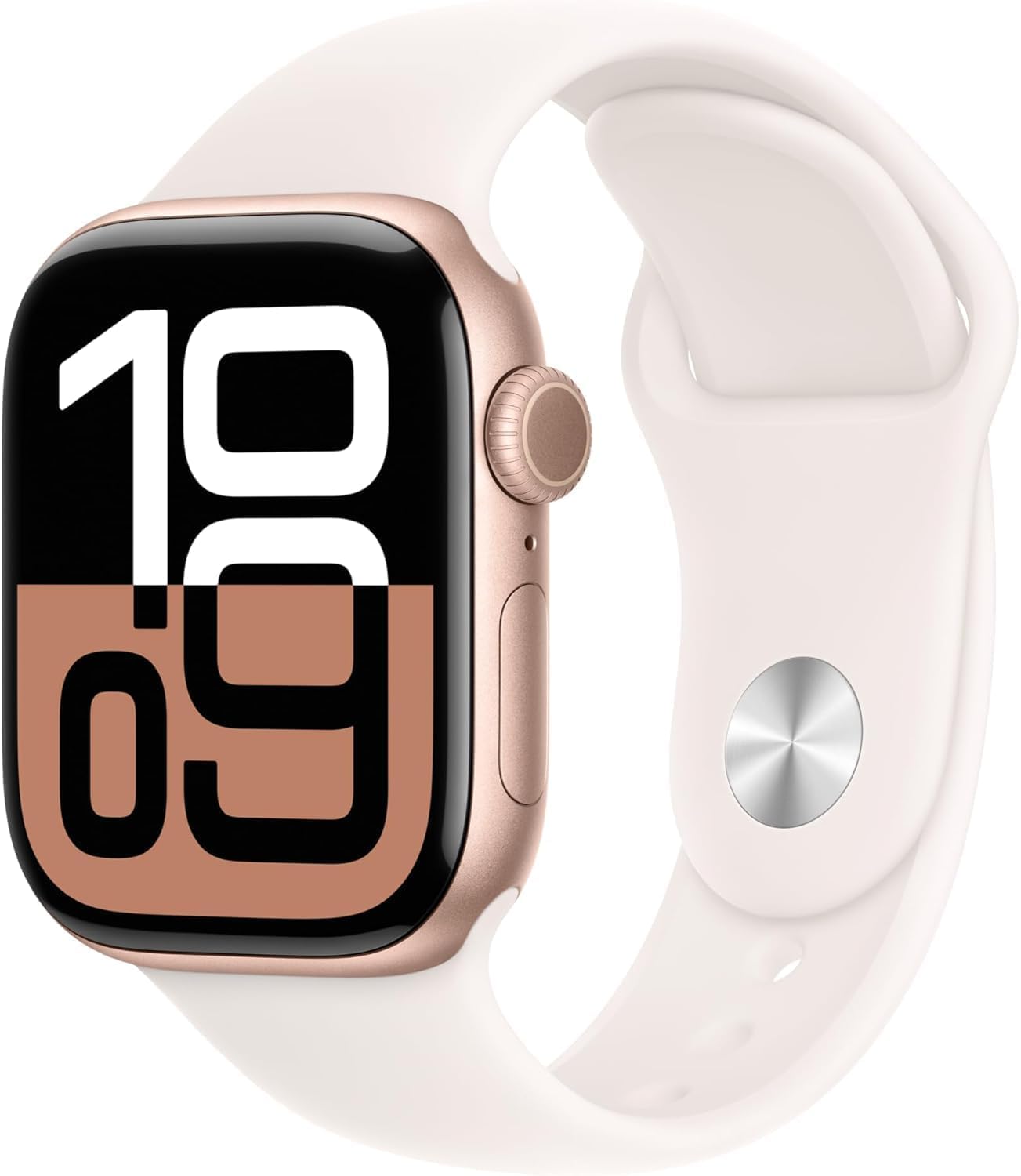 APPLE WATCH SERIES 11 GPS 46MM ROSE GOLD ALUMINUM CASE WITH LIGHT BLUSH SPORT BA