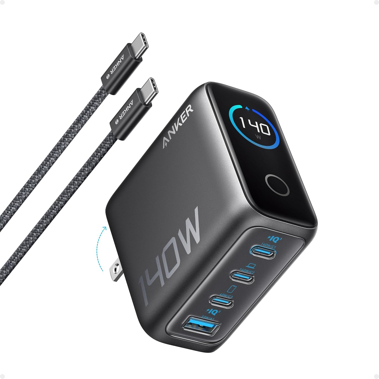 20W FAST PD CHARGER 1 X USB-C   1 X USB-A WHITE