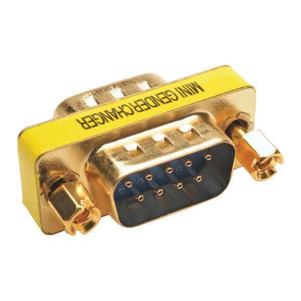 DB9 TO DB9 GENDER CHANGER GOLD  COMPACT/SLIMLINE M/M RS232