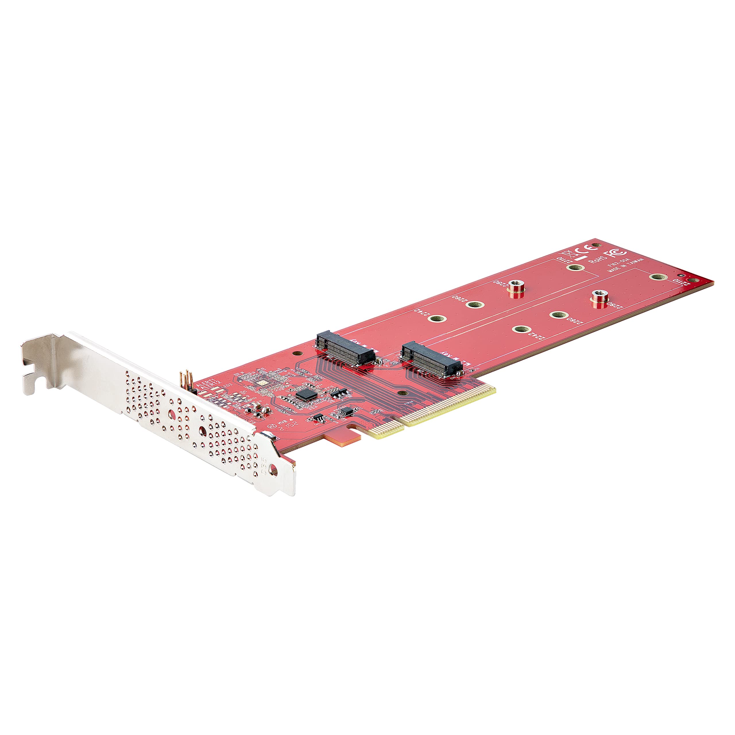 DUAL M.2 PCIE SSD ADAPTER CARD  MKEY AHCI NVME M2 SSD PCIE 4.0