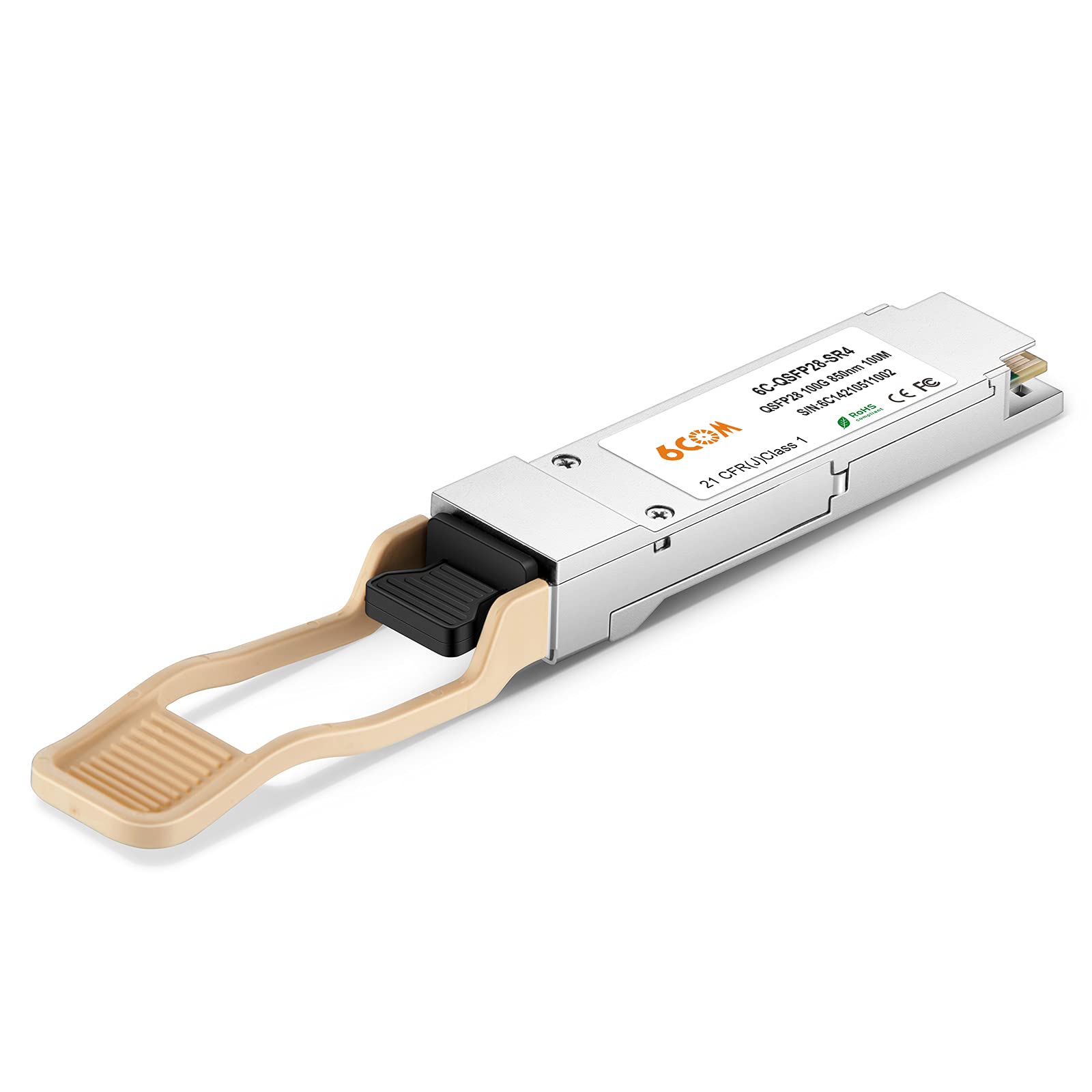 100GBASE SR4 QSFP TRANSCEIVER, MPO, 100M OVER OM4 MMF