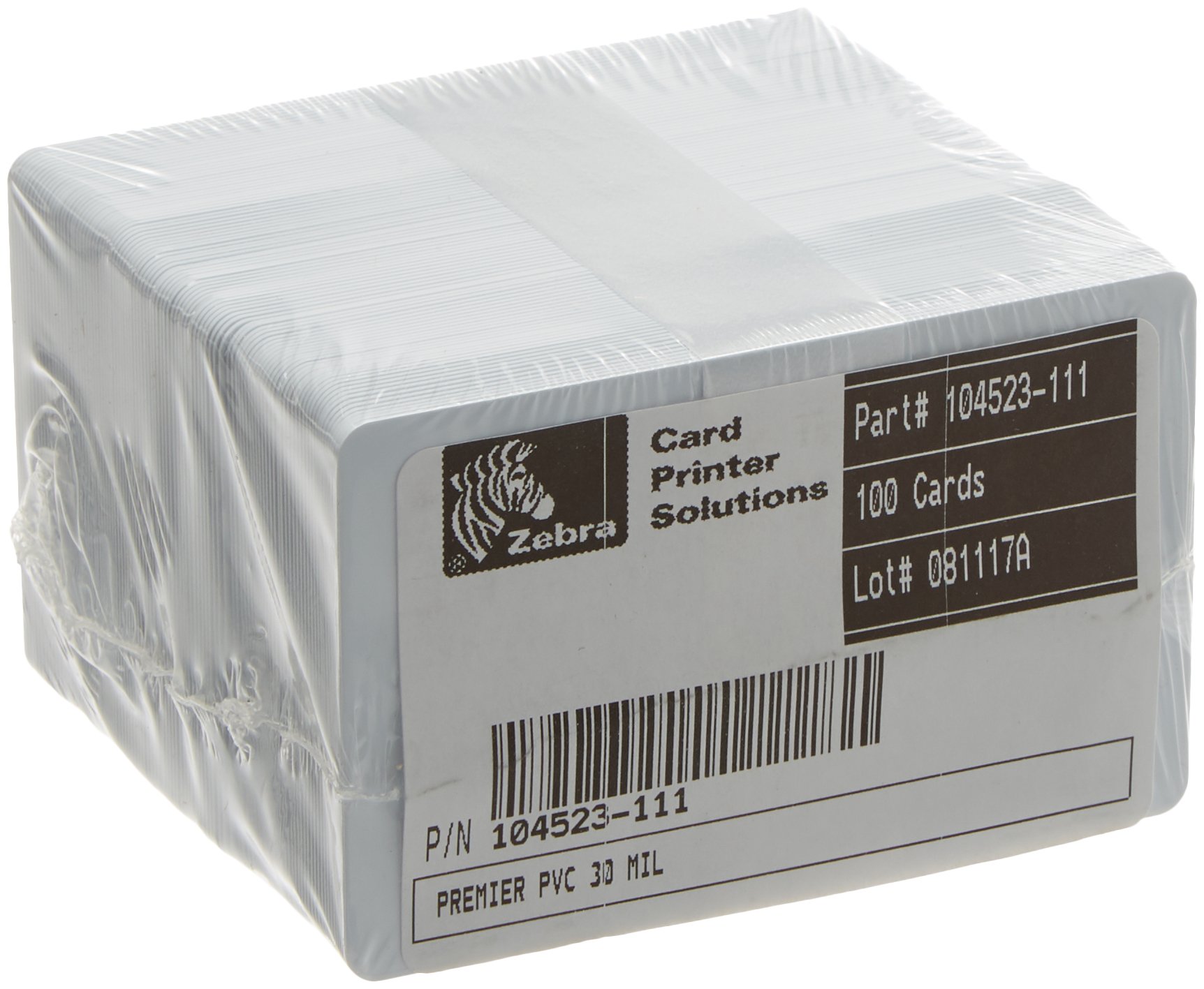 500PK OF PREMIER PVC CARDS      30MIL FOR ZEBRA CARD PRINTERS