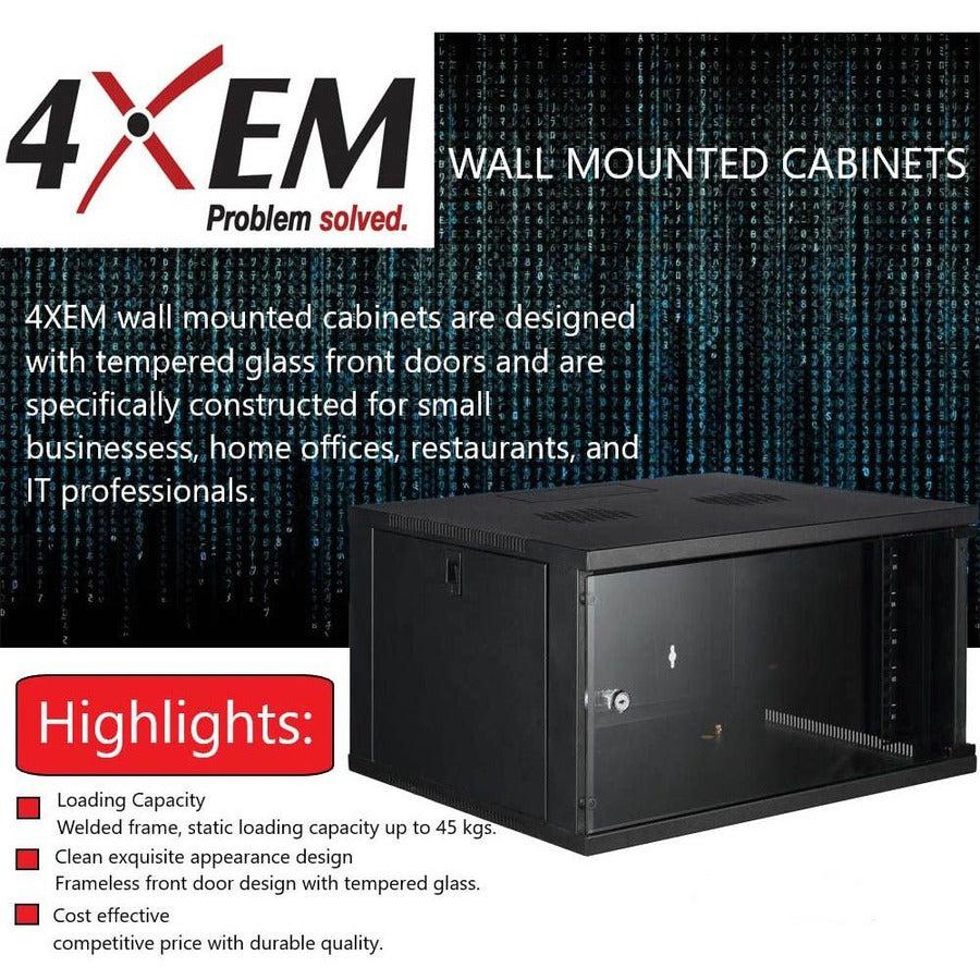 9U 19IN WALL MOUNTED SVR        EQUIPMENT RACK CABINET 24IN DEPTH