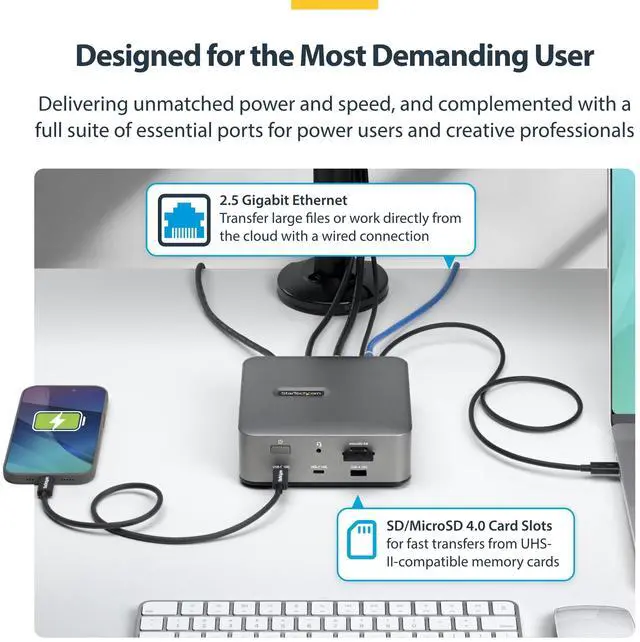 THUNDERBOLT 5 DOCKING STATION - TRIPLE MONITOR 140W LAPTOP CHARGE