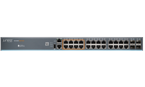 EX2300 24PORT 10/100/1000BASET  WITH INTERNAL DC PSU 4X1/10G SFP/