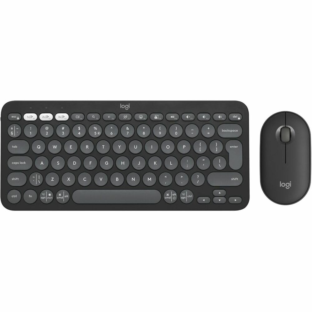 PEBBLE 2 COMBO MOUSE  KEYBOARD  TONAL GRAPHITE
