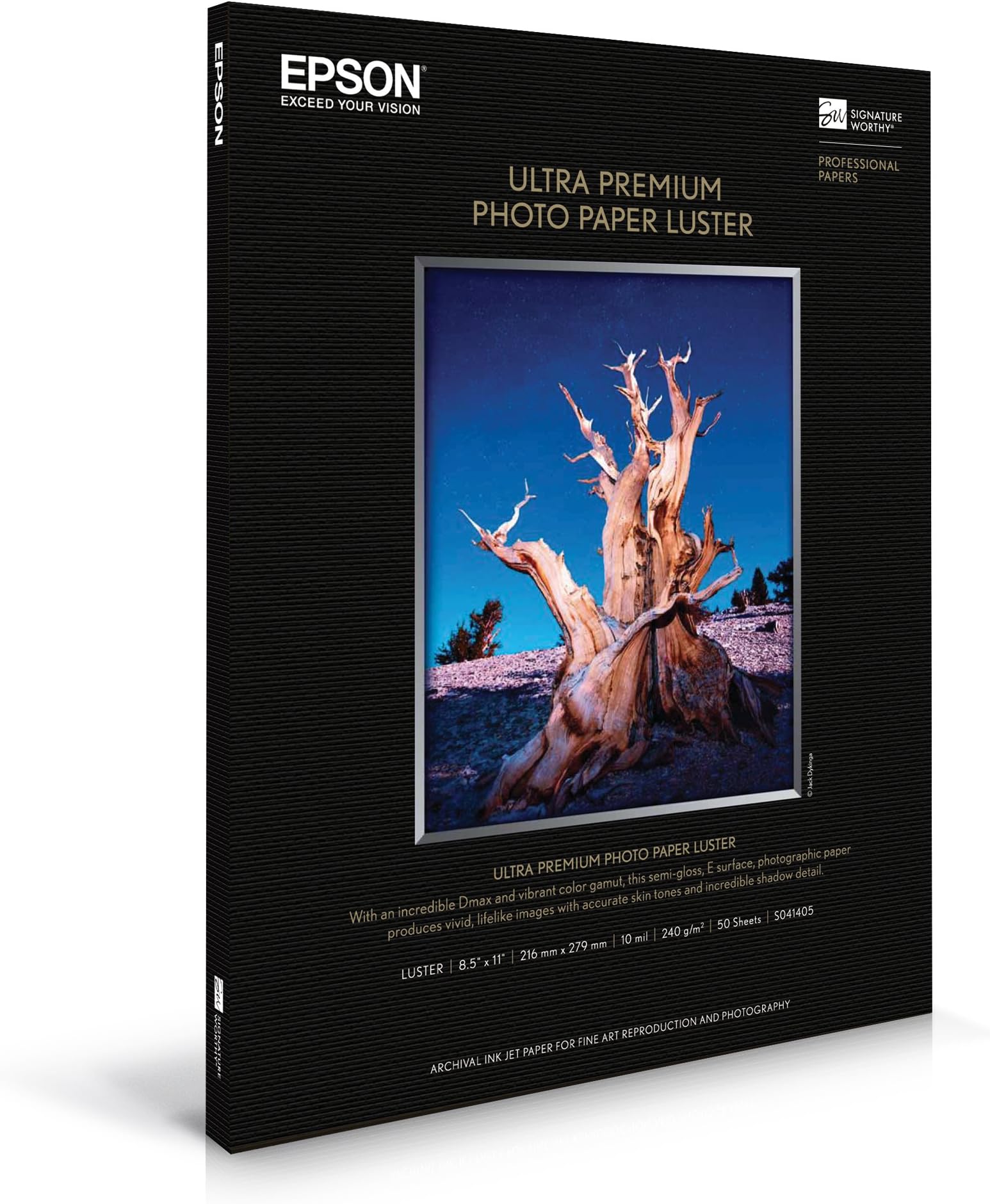 50 SHEET 8.5X11 LTR PREMIUM     LUSTER PHOTO PAPER