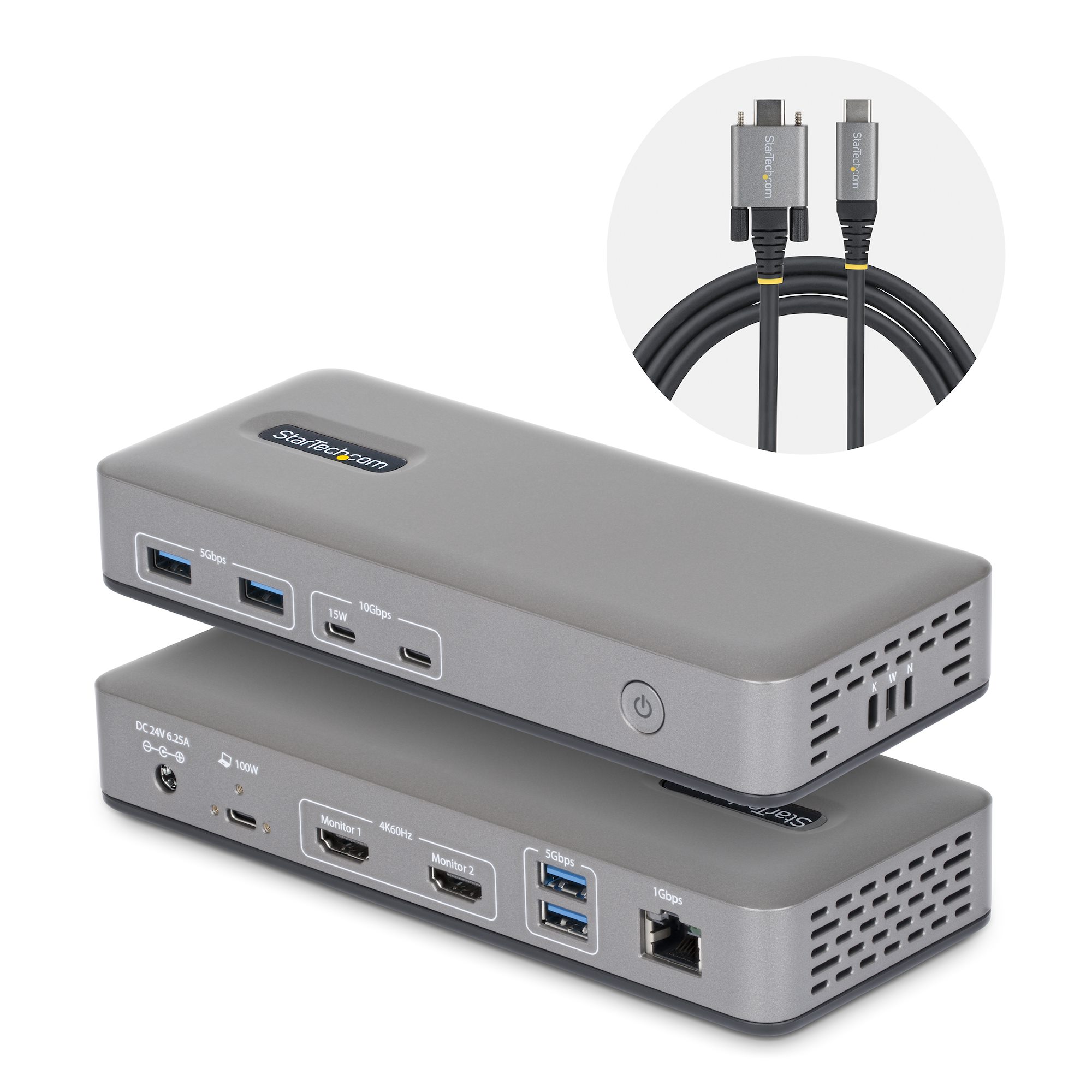 USB-C DOCKING STATION -         DUAL-MONITOR HDMI 4K 60HZ