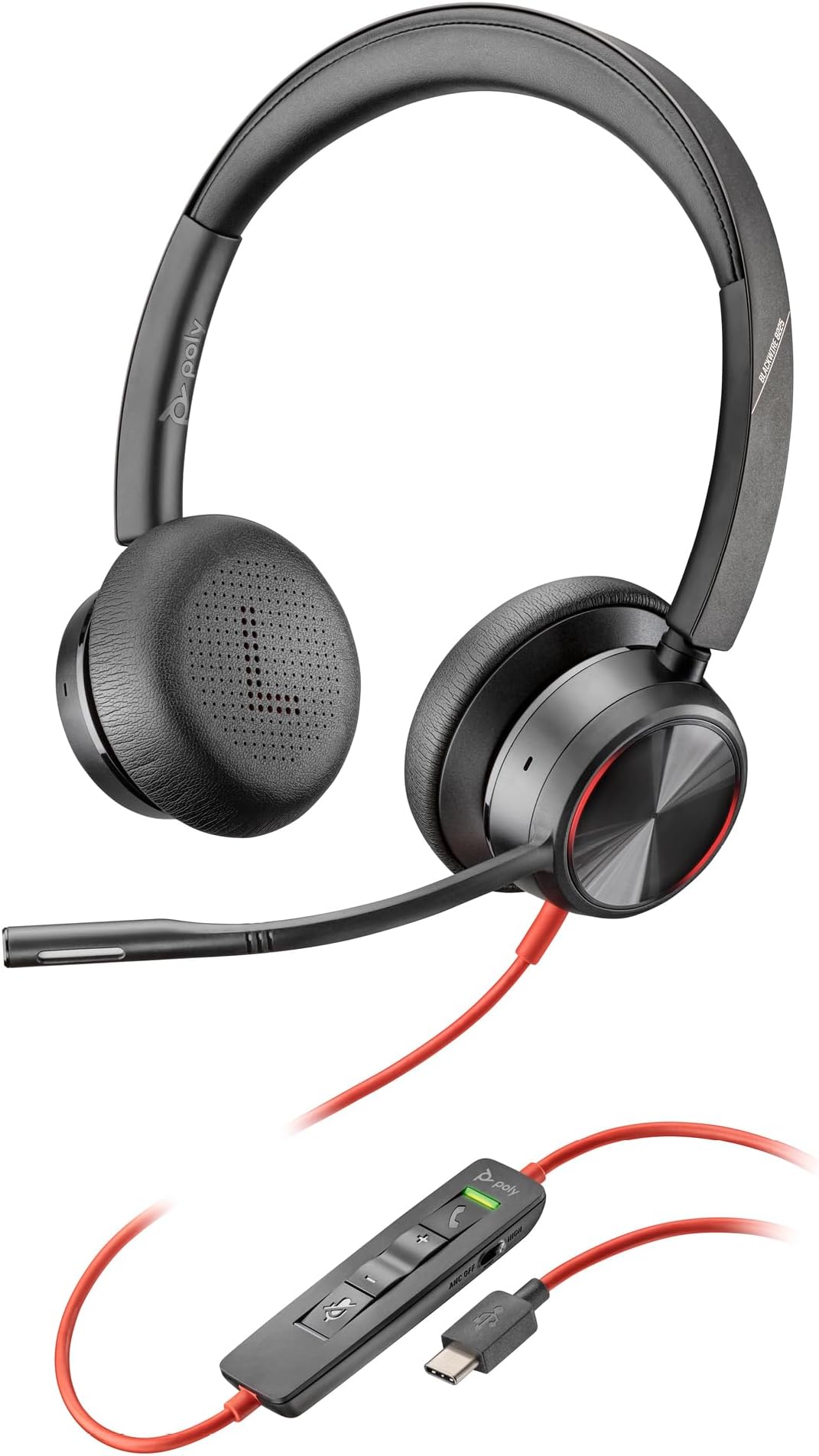 POLY BLACKWIRE C5220 USB-A HS   DUAL-EAR HEADSET W BOOM MIC - USB-A