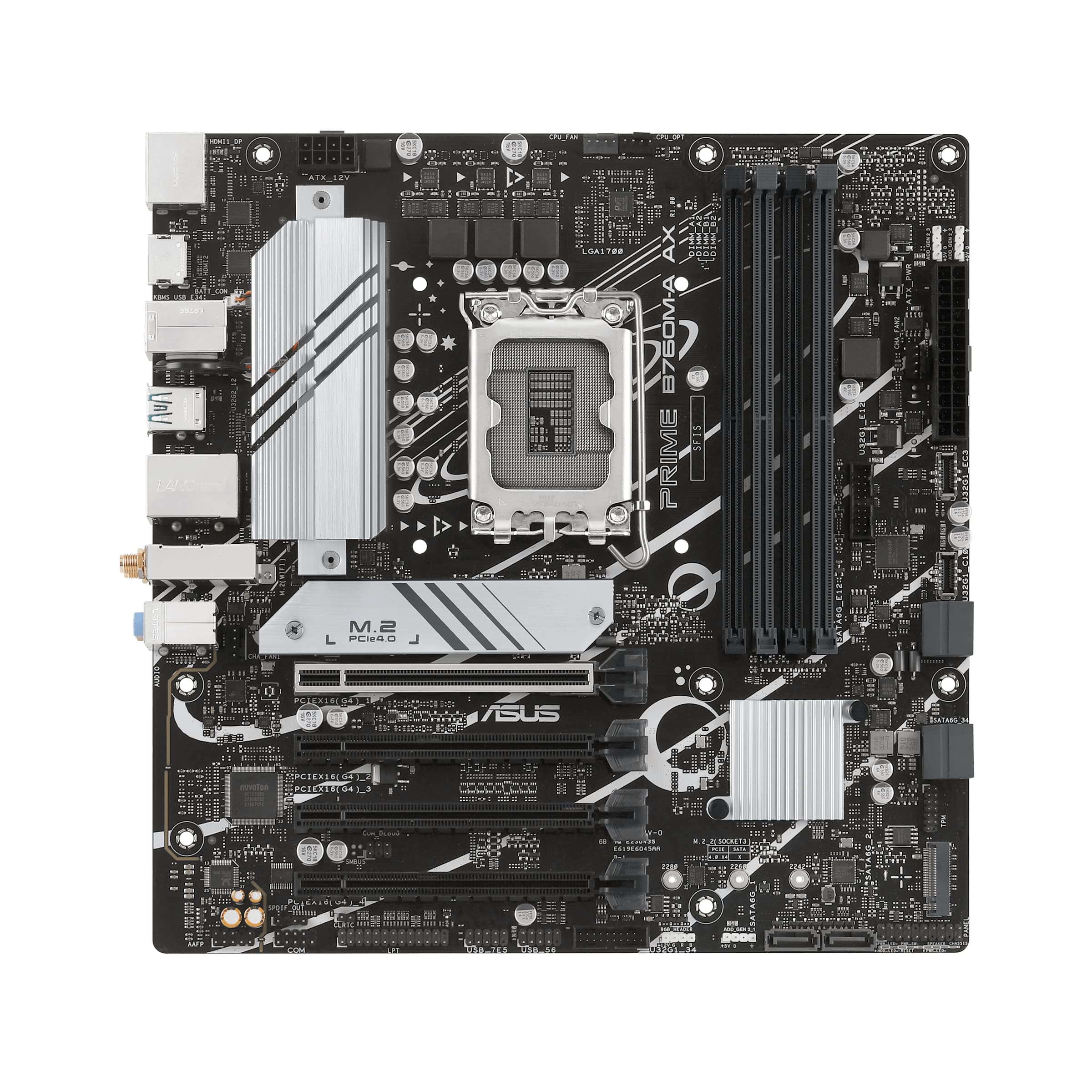 ASUS PRIME B760M-A AX LGA 1700  MICROATX MB PCIE 4.0 2XM.2 SLOTS