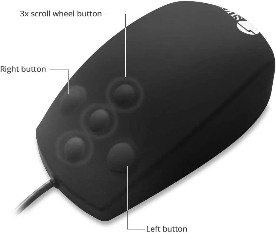 INDUSTRIAL GRADE WASHABLE AND   DUSTPROOF USBMOUSE BUTTONTYPESCROLL