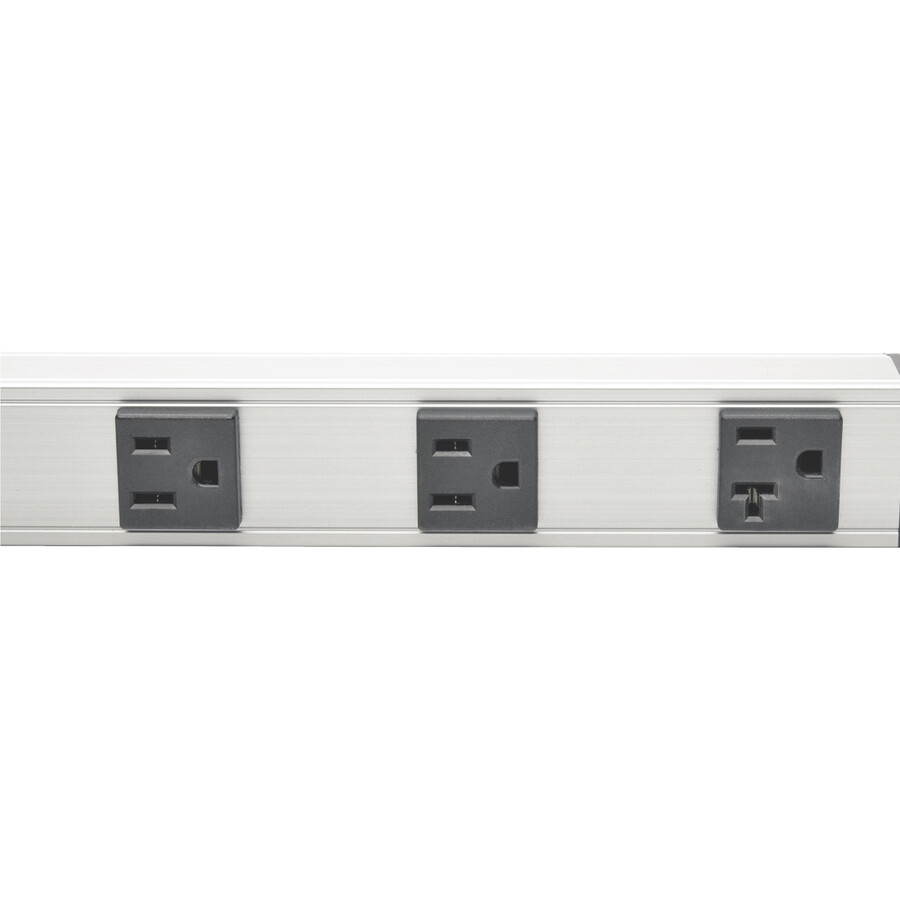 12 OUTLET POWER STRIP VERTICAL  15 FT CORD METAL 120V 20A 5-20P