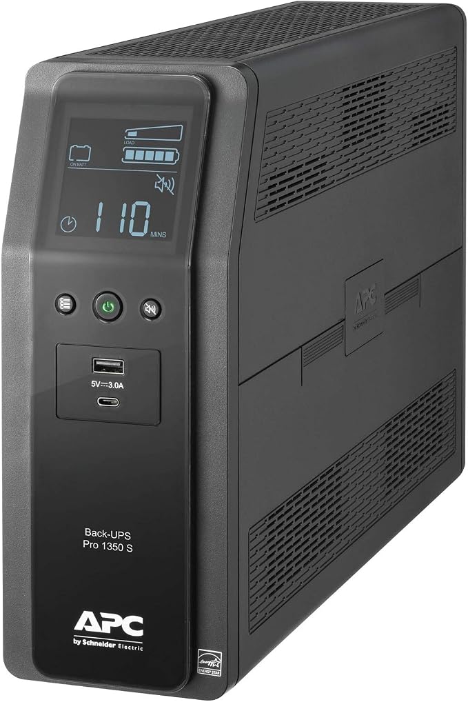 BACK UPS PRO BR 1350VA SINEWAVE 10OUT 2 USB CHARGING PORTS