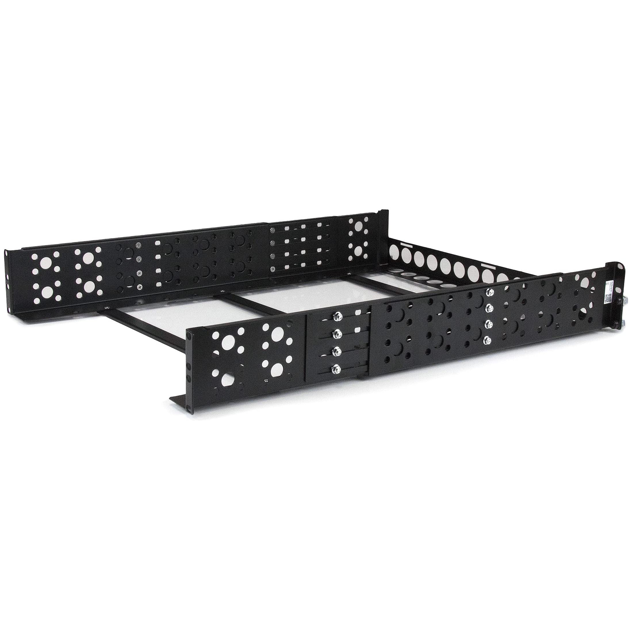 UNIVERSAL SERVER RACK RAILS 2U  ADJUSTABLE NETWORK RACK MOUNT RAILS