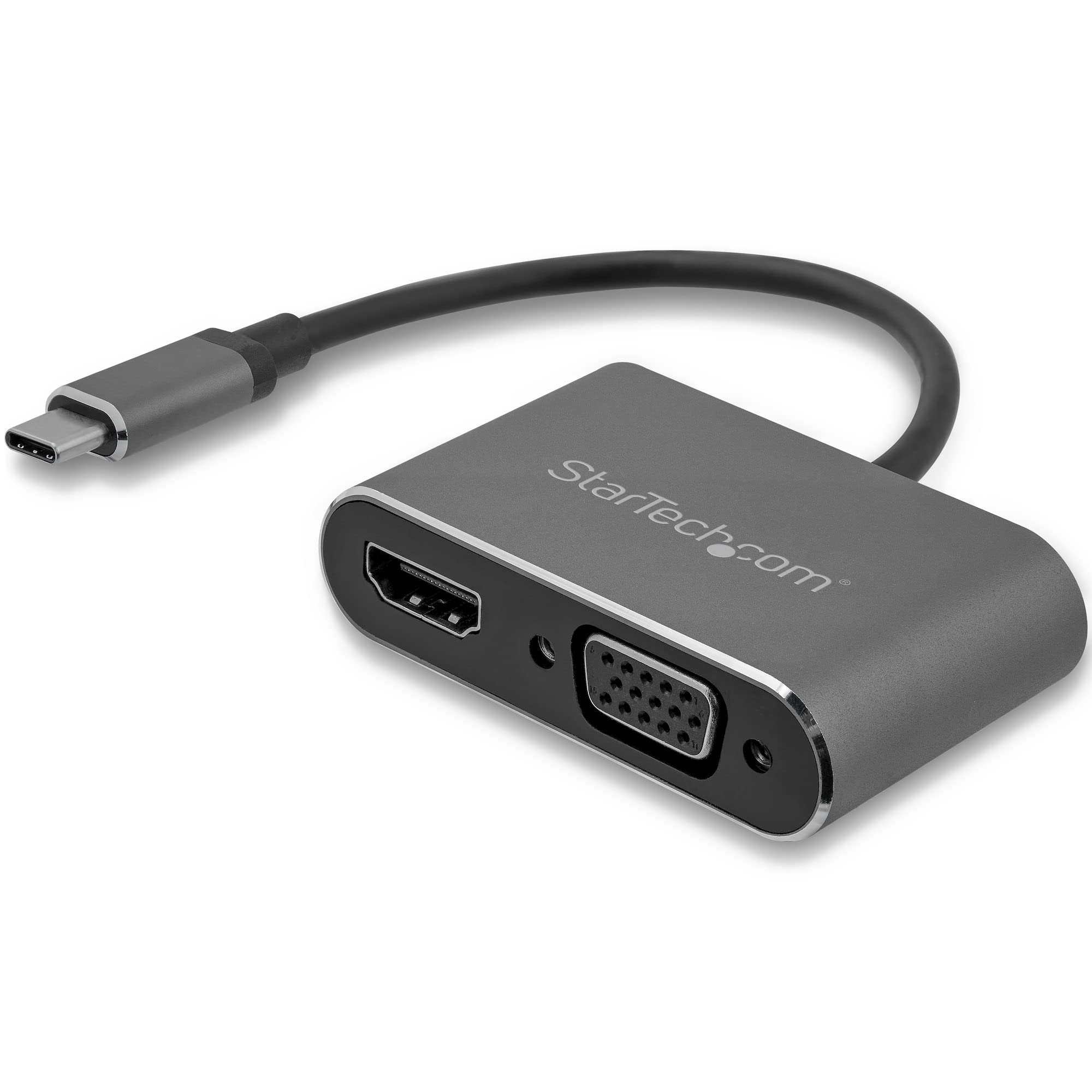 USB C MULTIPORT VIDEO ADAPTER   DONGLE TYPE-C TO VGA HDMI CONVERTER