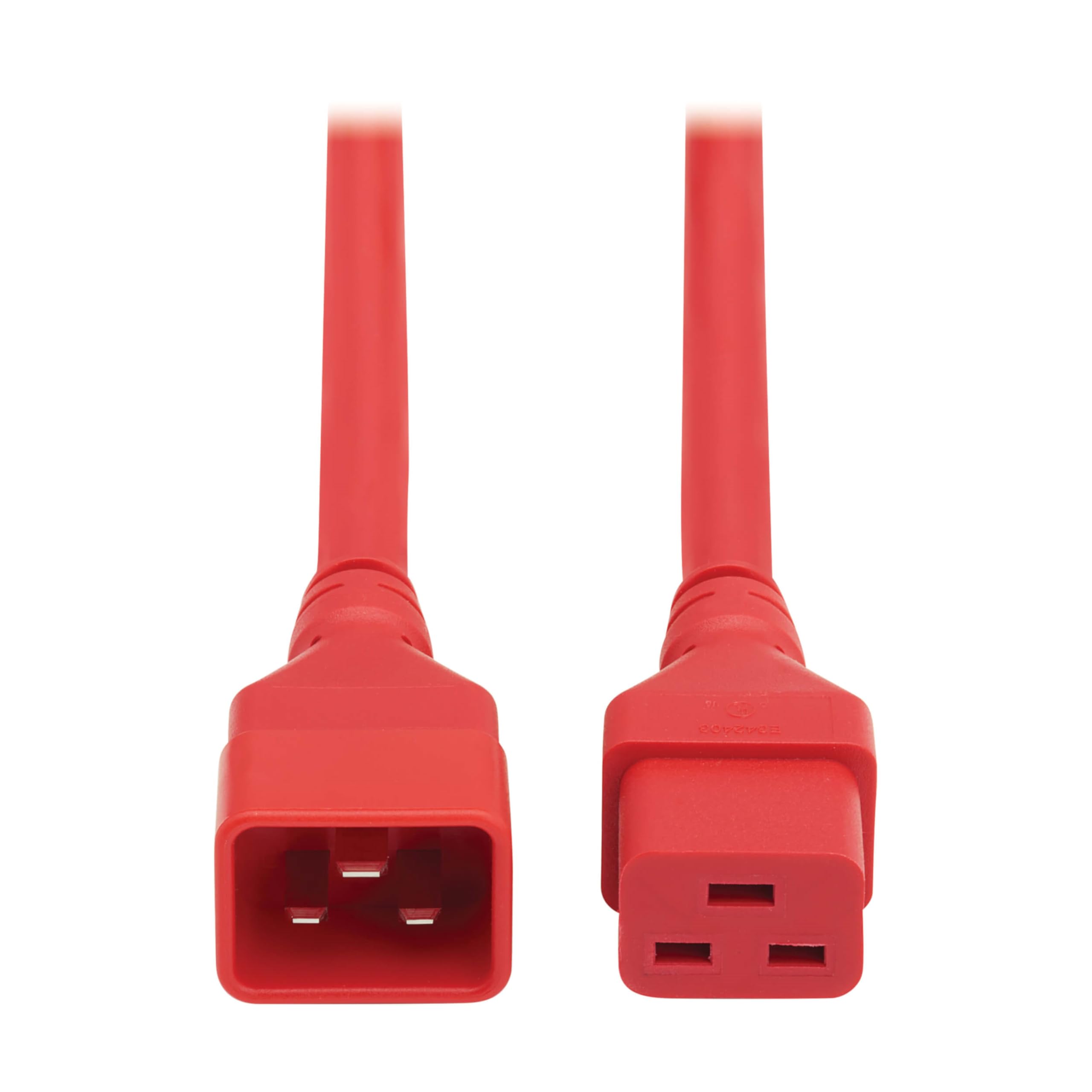 POWER EXTENSION CORD C20 C19    HEAVY-DUTY 20A 250V 12 AWG RED 6FT