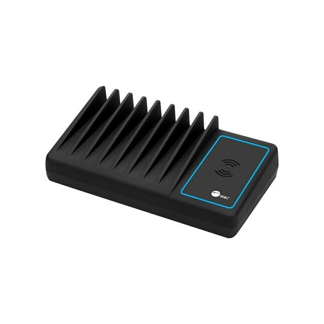 10PORT USB-A/C AND WRLS         CHARGING STATION WITH AMBIENT LIGHT