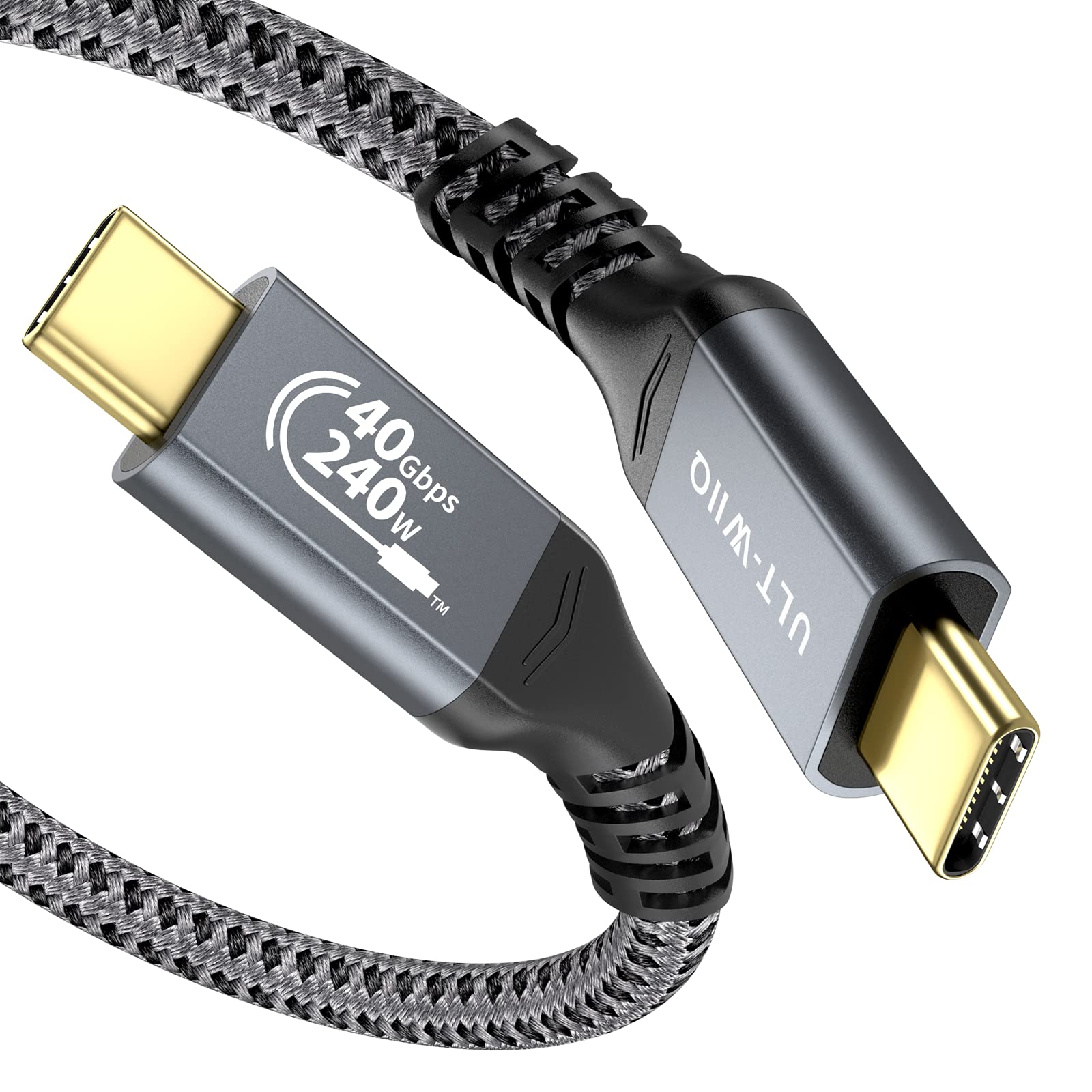 4FT 1.2M USB4 USB-C TO USB-C    40GBPS BLACK CABLE