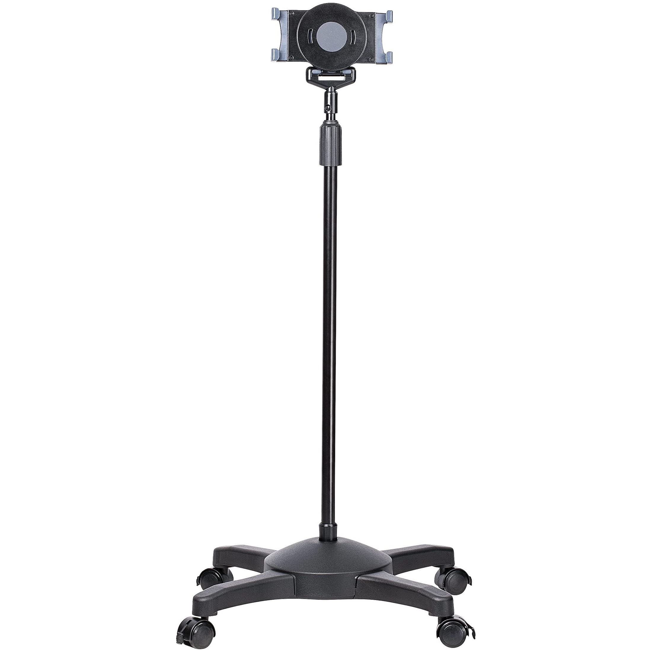 MOBILE TABLET STAND ADJUSTABLE  PORTABLE TABLET HOLDER CART
