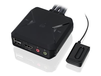 2PORT 4K KVM SWITCH WITH HDMI   USB  AUDIO CONNECTIONS