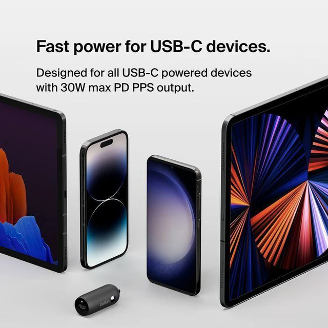 30W USB-C CAR CHARGER           CAR CHARGER WITH PPS TECHNOLOGY BLA