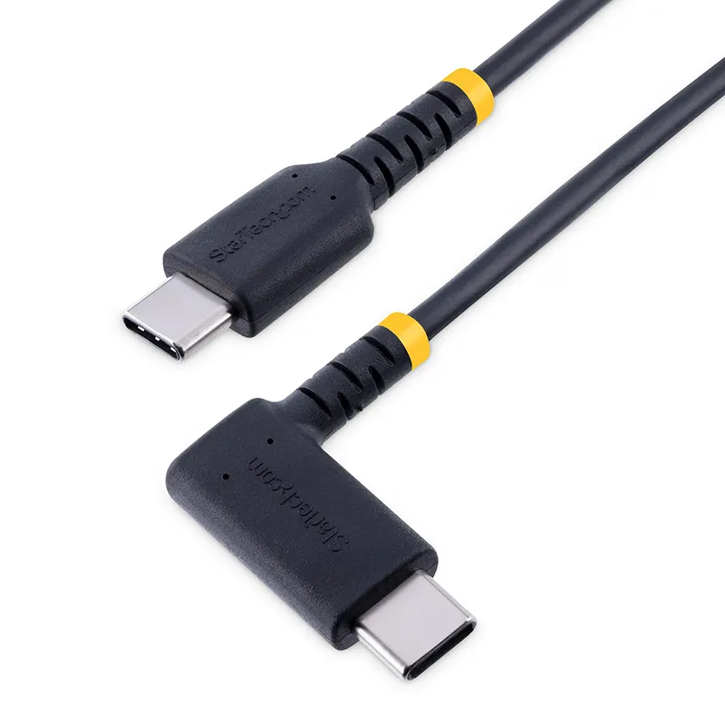 3FT USB C TO C CHARGING CABLE   RUGGED ANGLE TYPE C CHARGING CORD