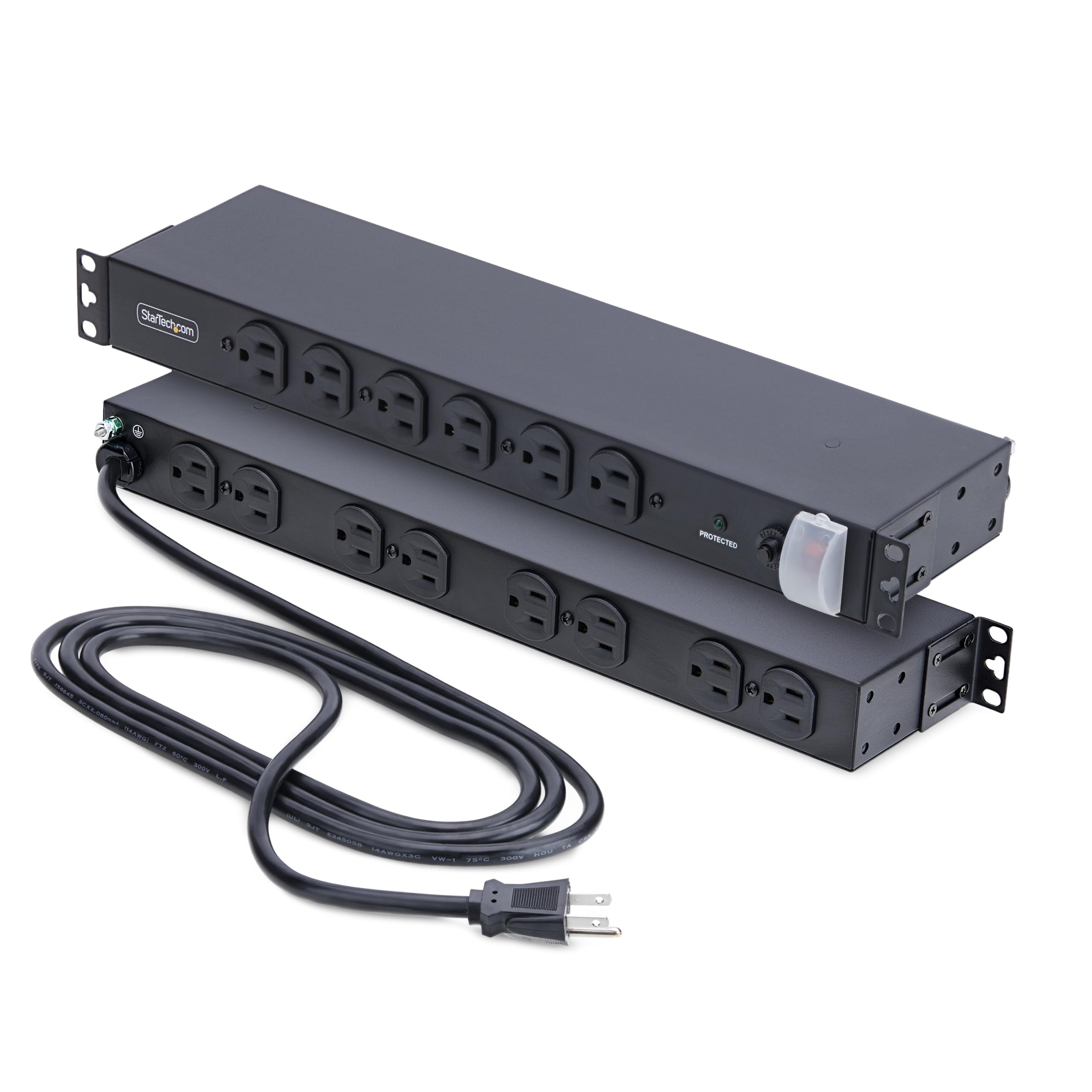 14-OUTLET RACKMOUNT PDU - 1U    SERVER POWER STRIP FOR 19IN RACK
