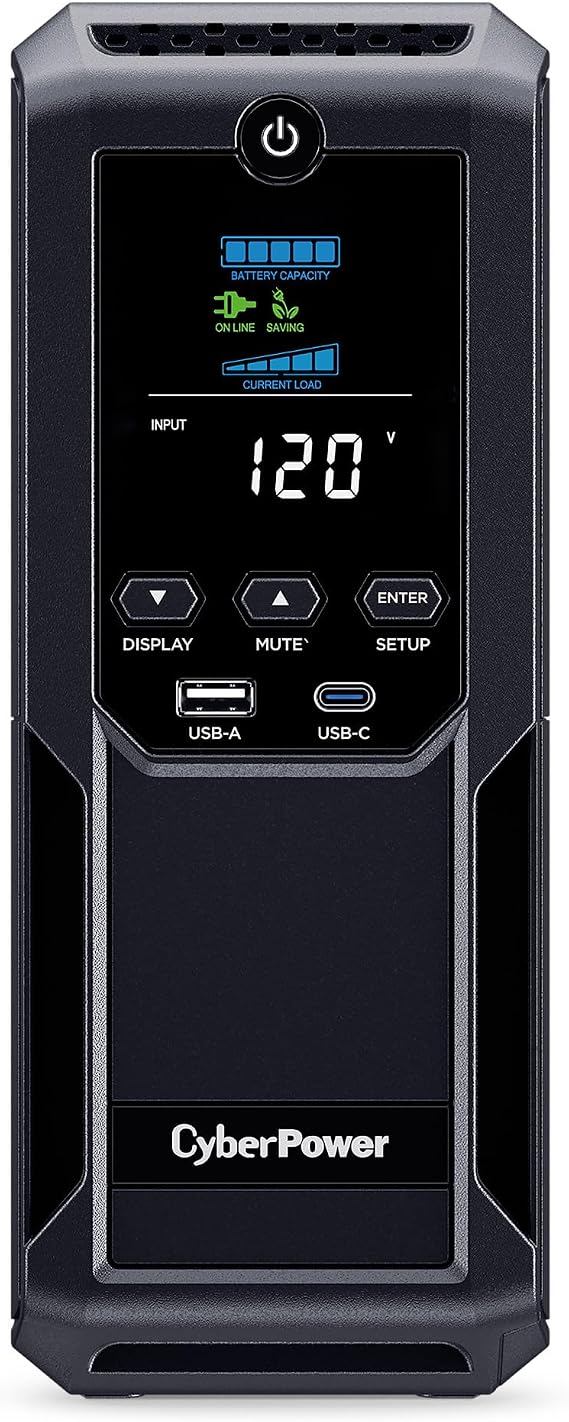 1350VA MINI-TOWER AVR UPS       12 OUT LCD SERIAL/USB