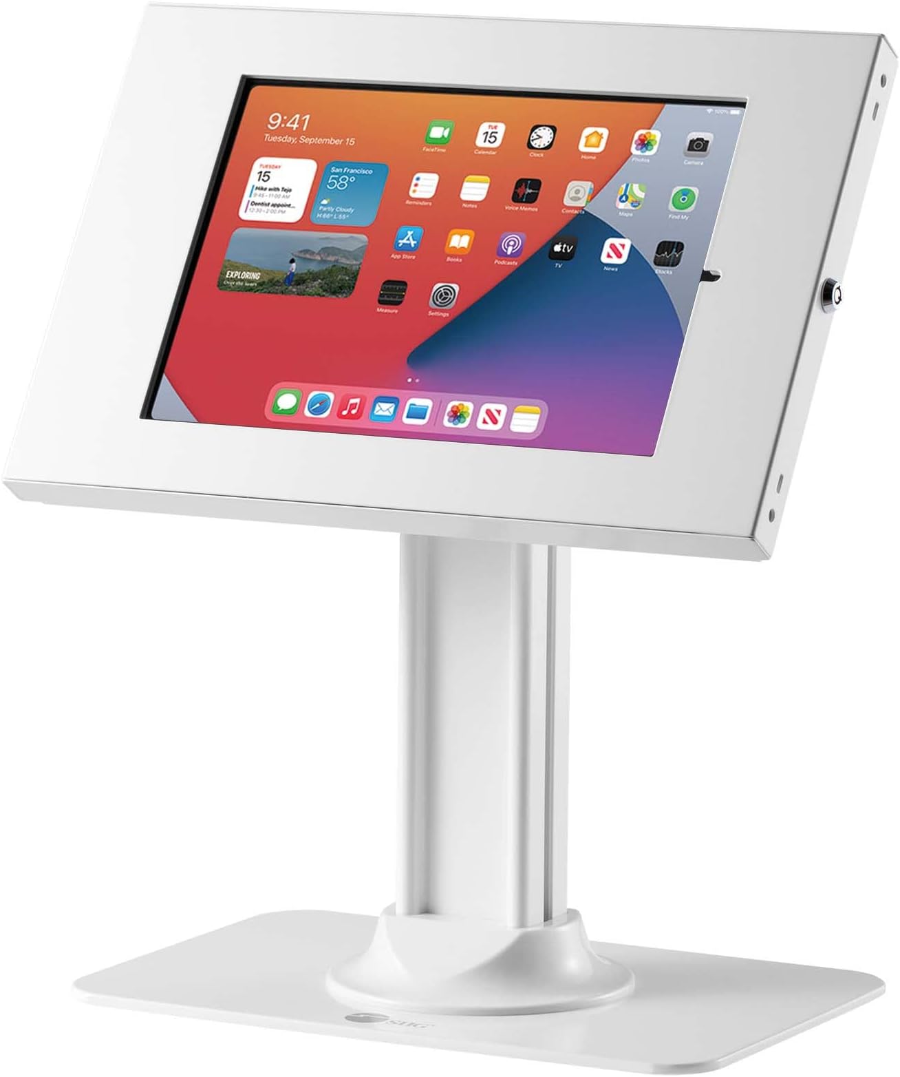 SECURITY LOCKABLE COUNTERTOP    KIOSK STAND HOLDER FOR IPAD