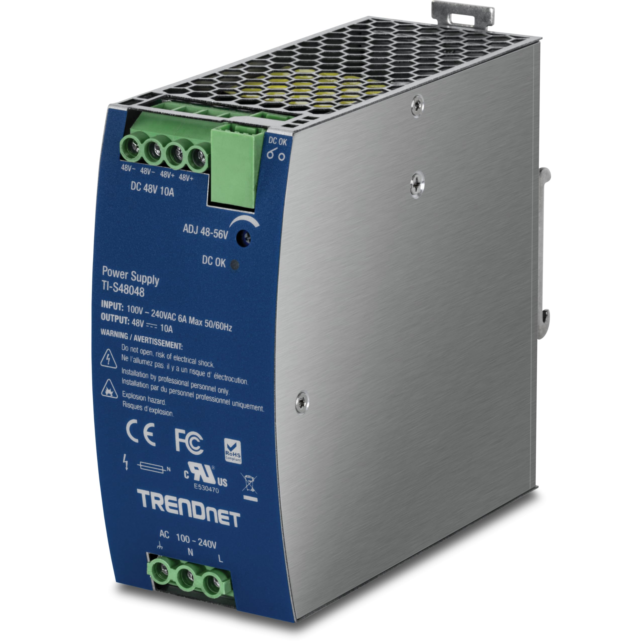 480W 48V DC 10A AC TO DC DIN-   RAIL POWER SUPPLY WITH PFC FUNCTION