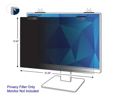 3m - Optical Systems Division PF240W9EM PRIVACY FILTER FOR 24IN 16:9 FULL SCREEN MNTR W MAGNETIC ATTACH