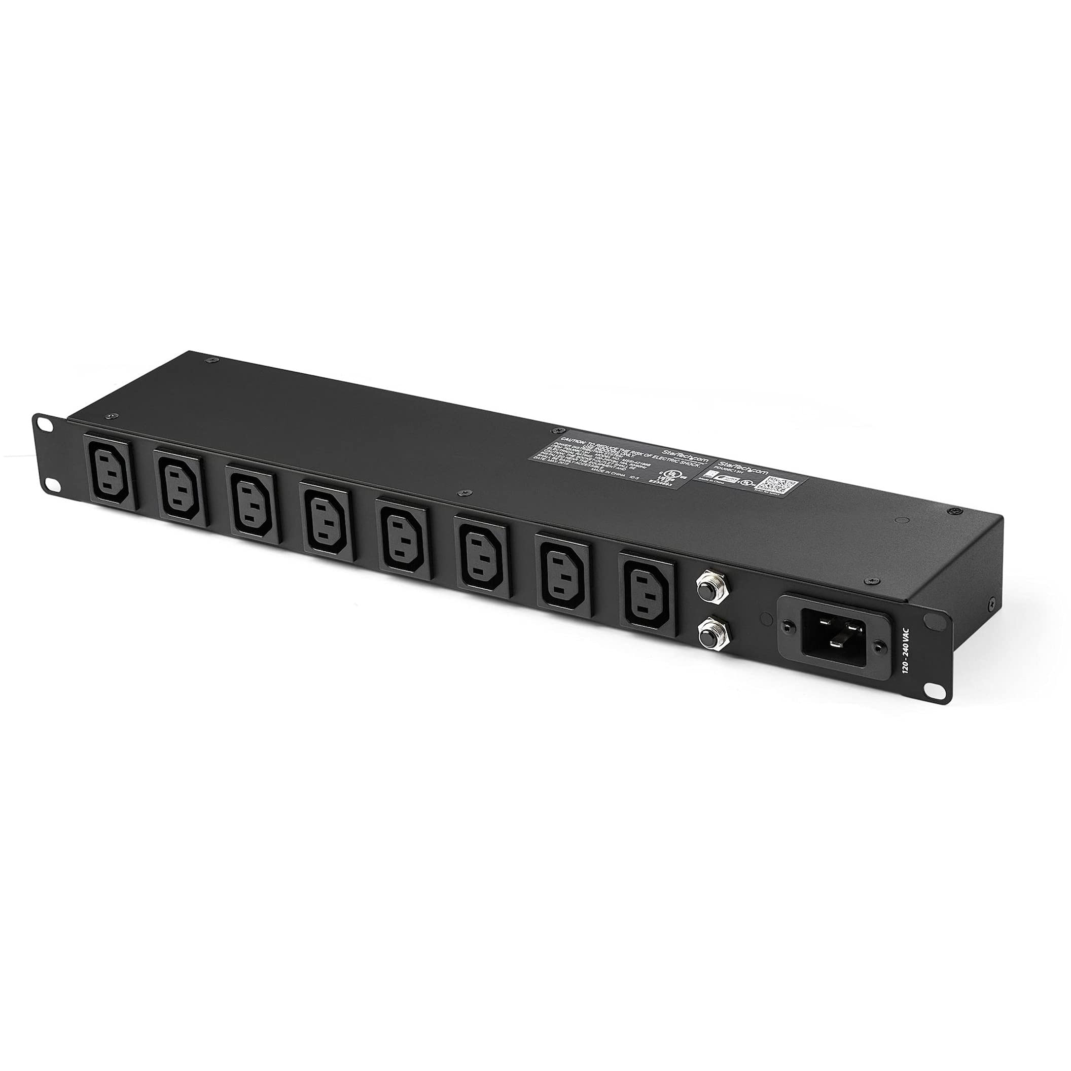 HORIZONTAL RACK MOUNT C13 PDU   8 PORT SERVER RACK POWER STRIP