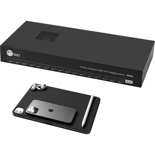 16P INDUSTRIAL USB-C PD 600W    30W PER PORT - UL CERTIFICATION
