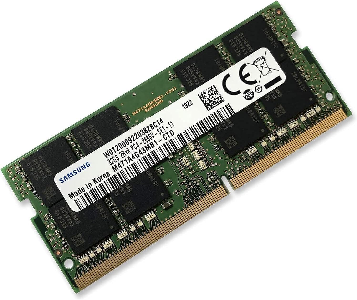 32 GB DDR4 RAM, 3200 MHZ, SODIMM, D1 VERSION