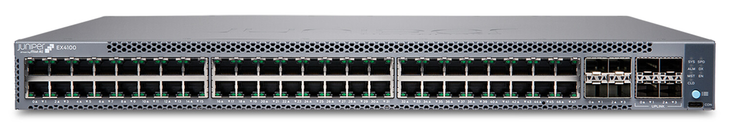 EX4100 48P 10/100/1000BASET POE 4X10G SFP+ UPLINK PORTS 4X25G SFP28