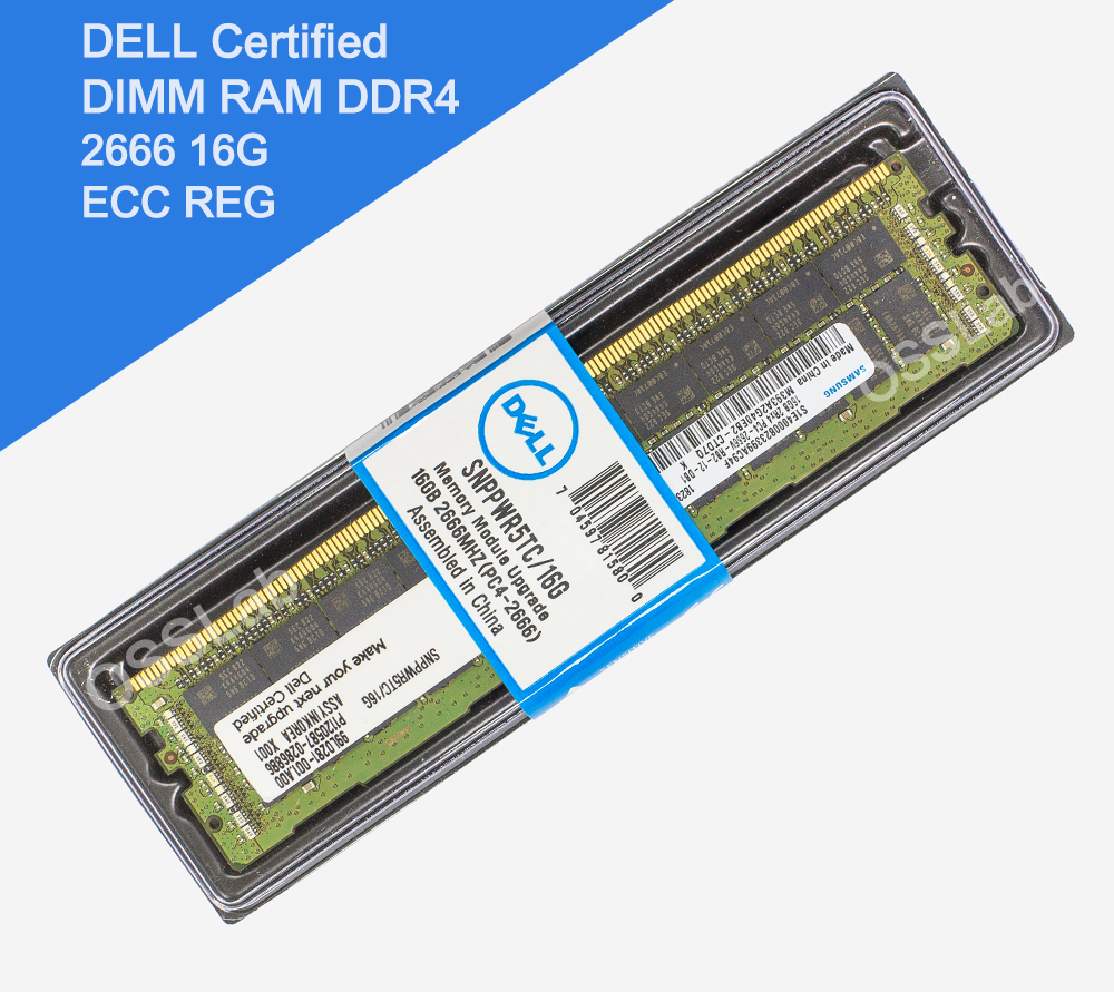 DELL 16GB DDR4-2666 RDIMM DUAL  RANK