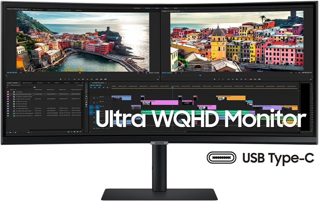 34IN CURVED WQHD 100 HZ         KVM DP/HDMI SPEAKER 3YR TAA