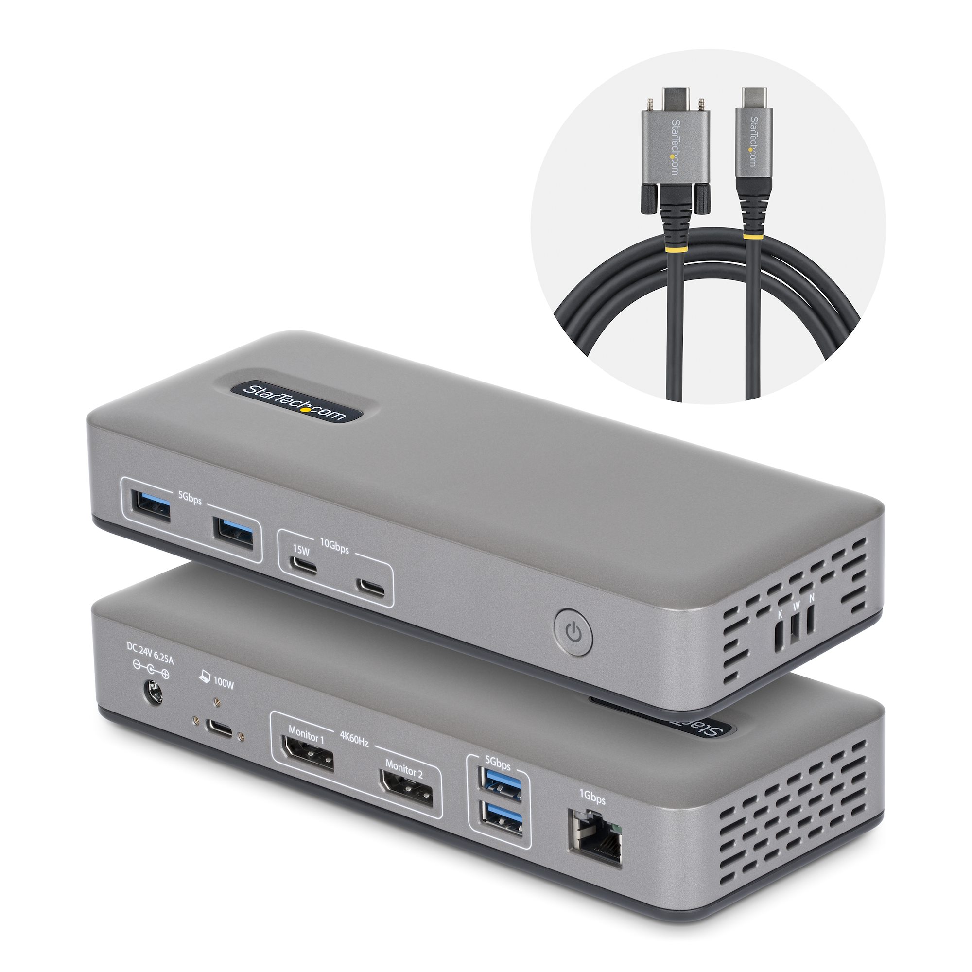 USB-C DOCKING STATION -         DUAL-MONITOR DP 4K 60HZ