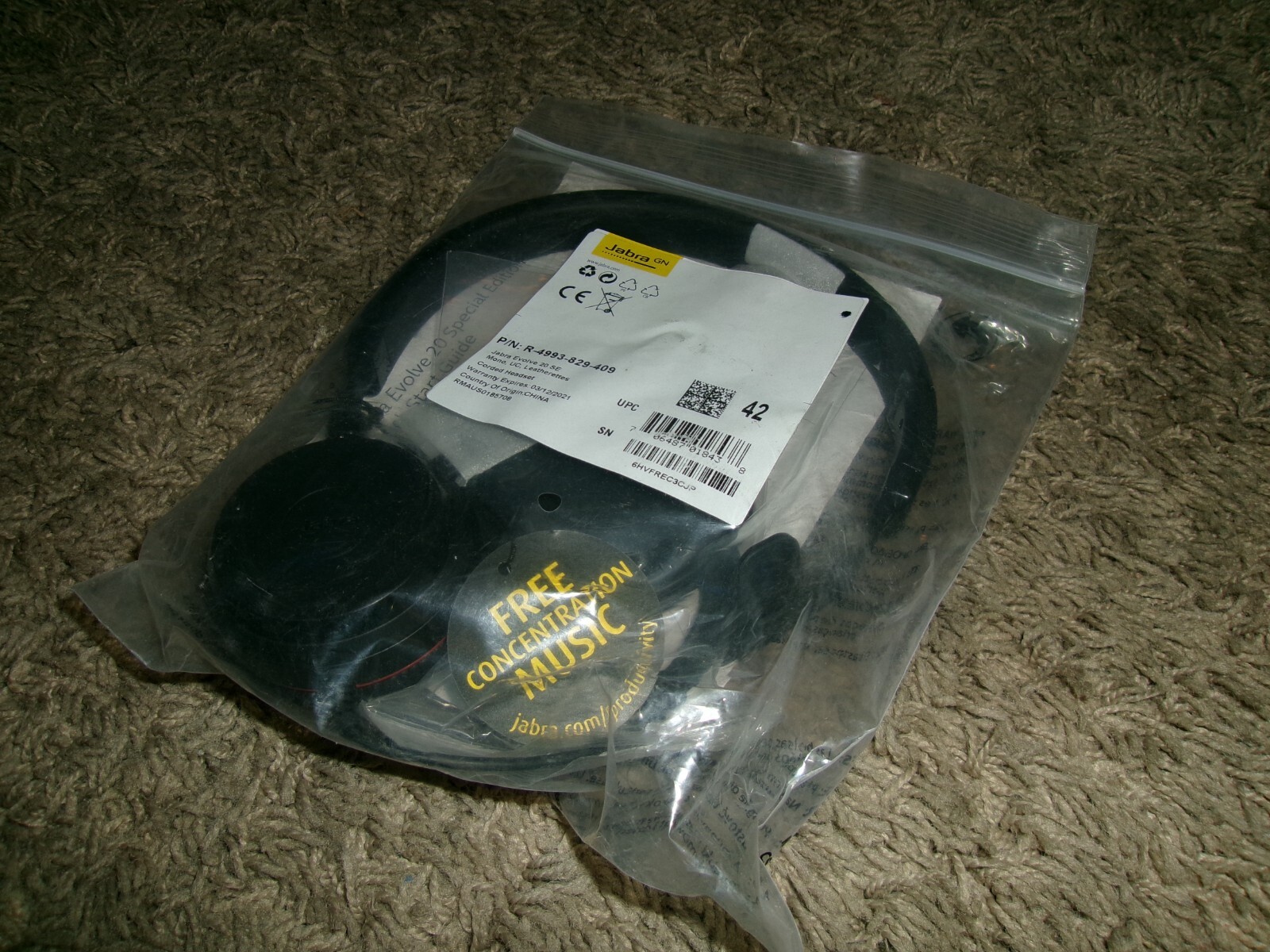 JABRA EVOLVE 20 SE MONO UC      LEATHERETTES