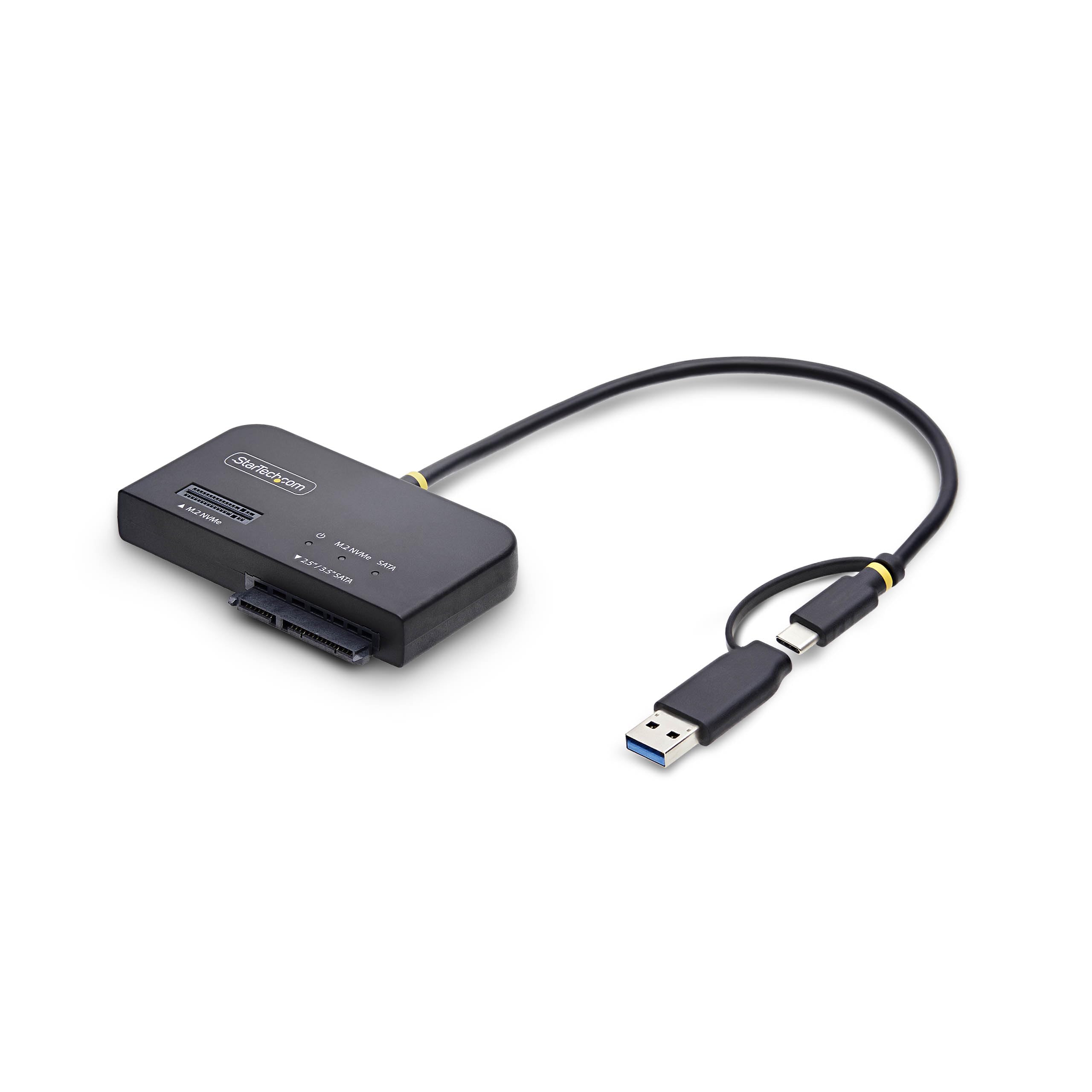 M.2 NVME AND SATA SSD ADAPTER   USB-C/USB-A 10GBPS SSD/HDD READER