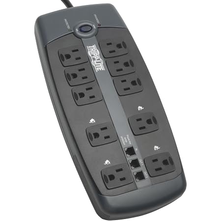 8OUT SURGE PROTECTOR 1440 J     BLACK 8FT CORD RIGHT ANGLE 5-15P
