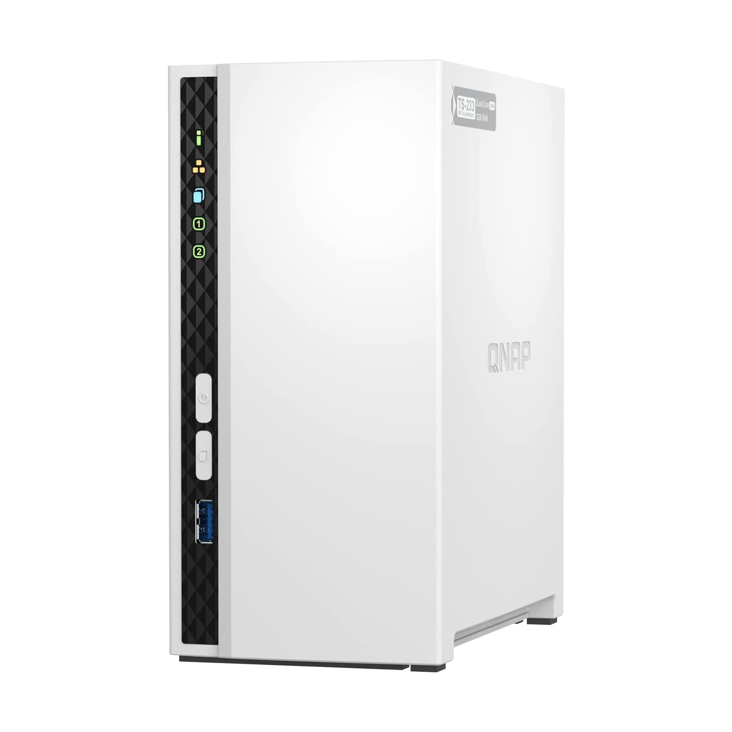 QNAP TOWER NAS 2 BAY ARM CORTEX 4 CORE 2.0GHZ 2GB DDR4 RAM