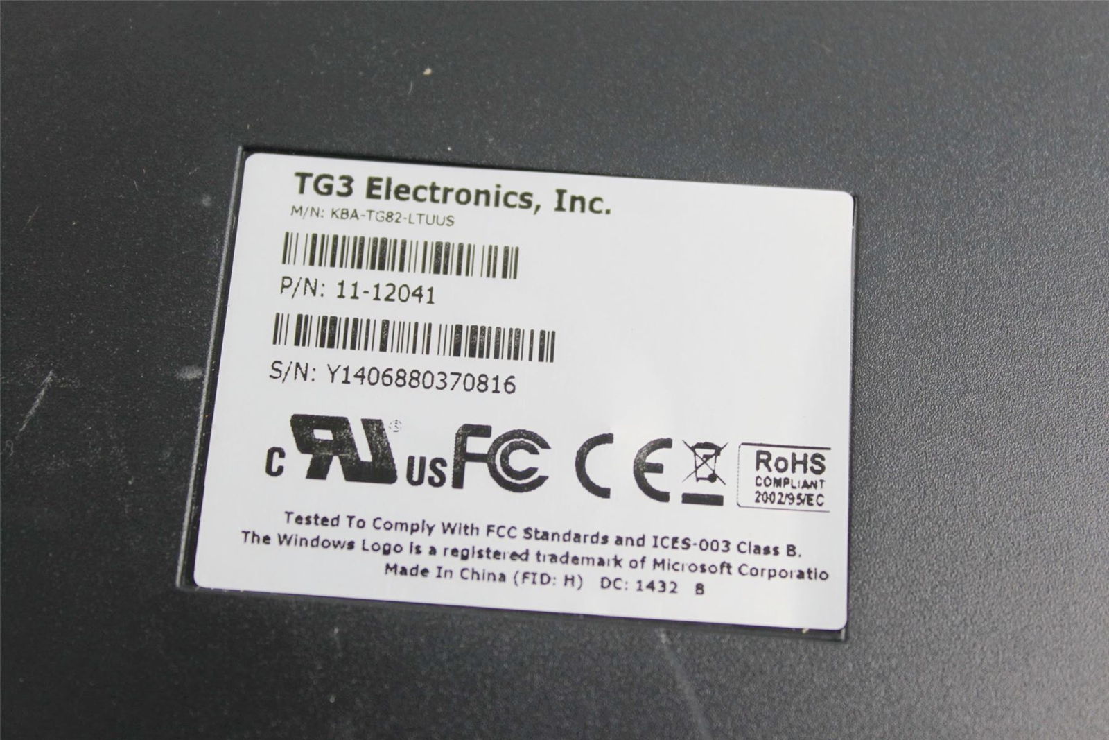 Tg3 Electronics Inc