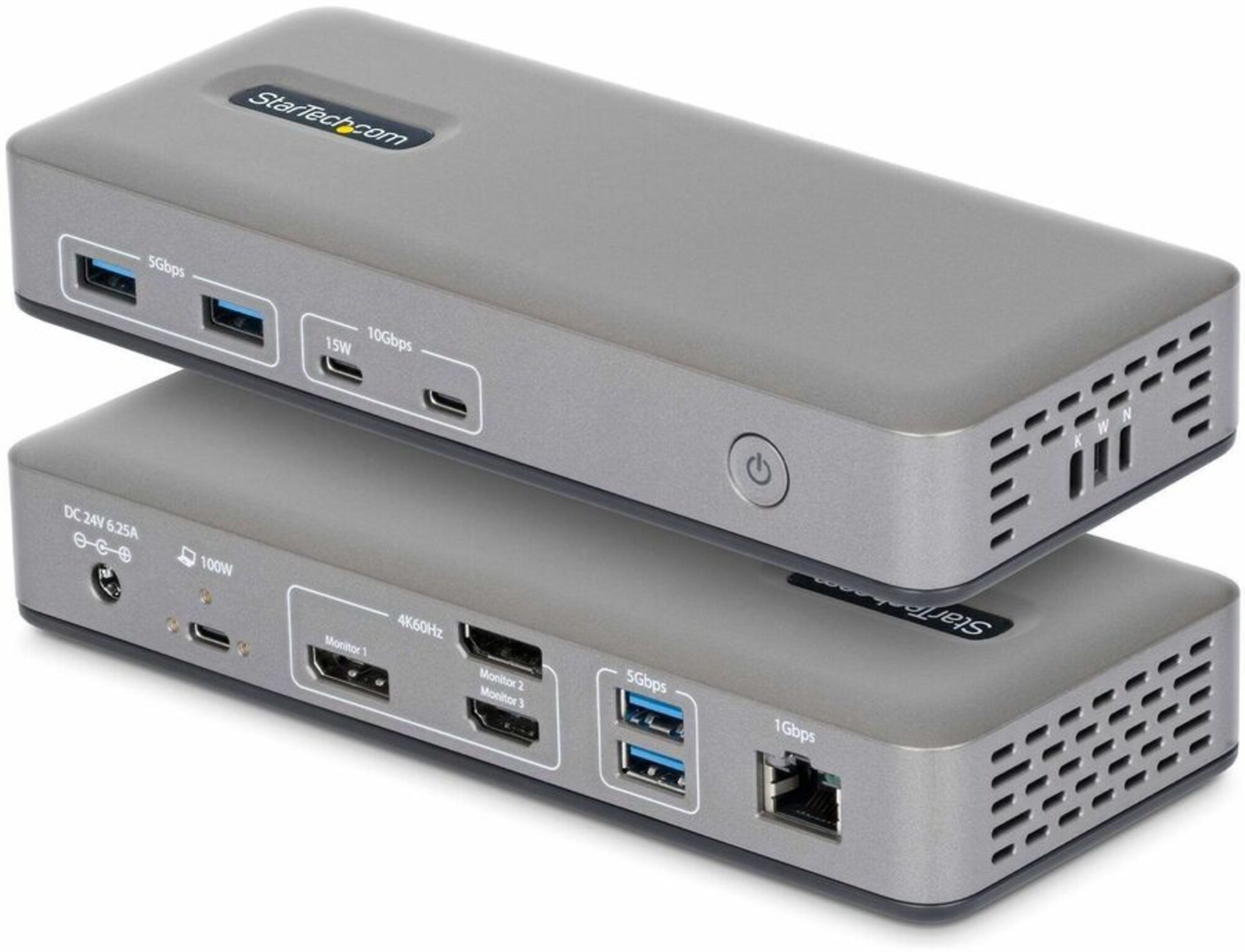 USB-C DOCKING STATION -         TRIPLE-MONITOR DP/HDMI 4K60